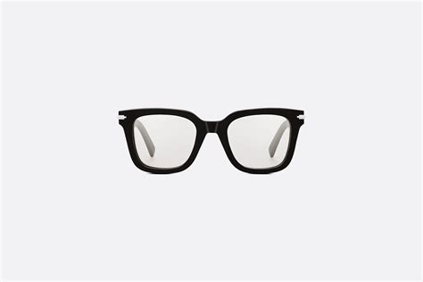 DiorBlackSuit S10I Eckige Brille in Schwarz mit Blaulichtfilter